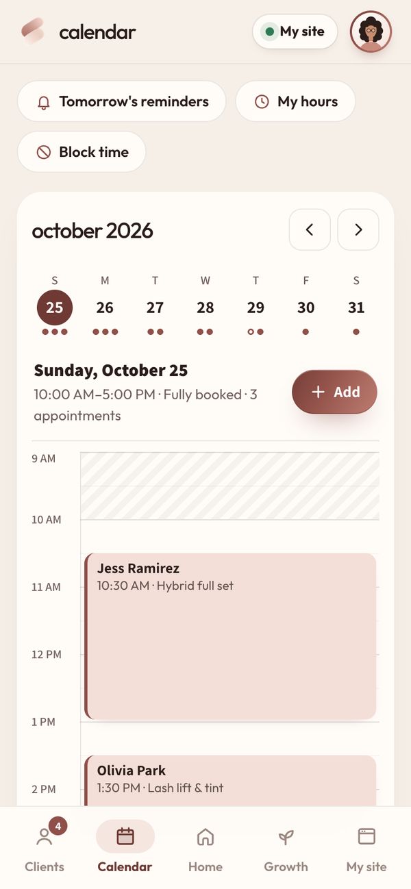 One tidy calendar. No sticky notes, no digging through DMs